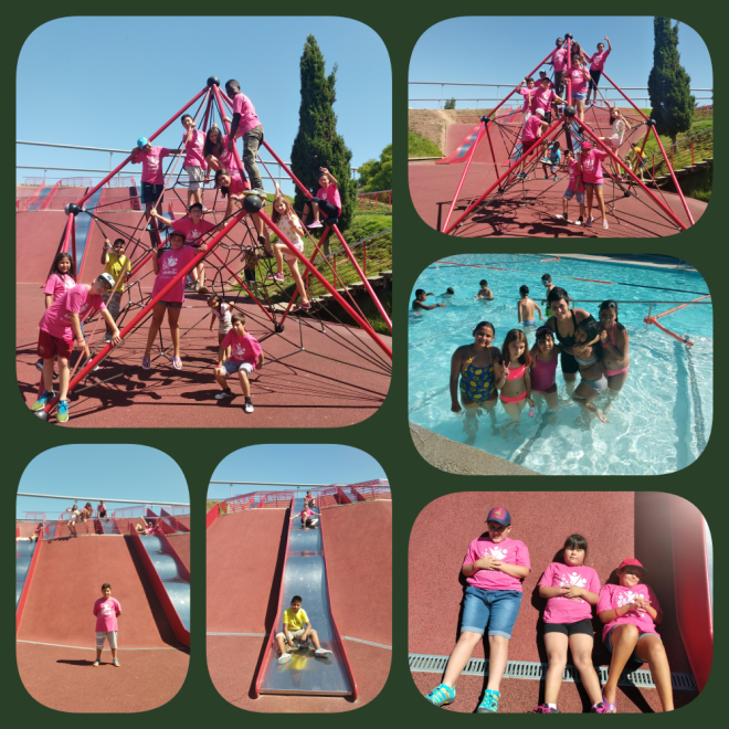 collage piscina i parc 2